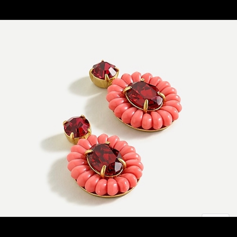J. Crew - Resin Beaded Statement Earrings
